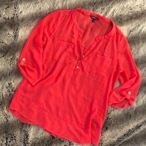 Express Hot Pink Dress Shirt